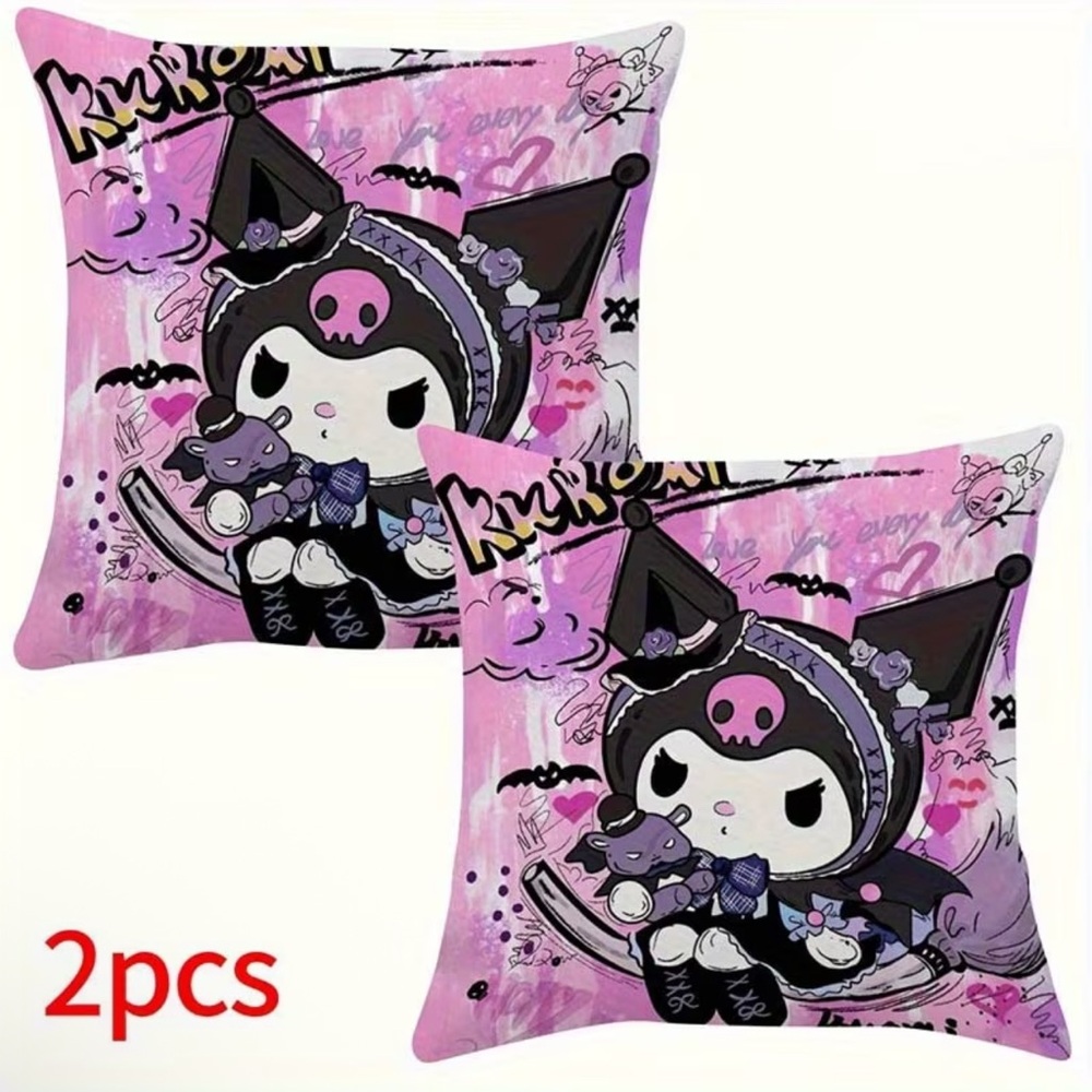 Hello Kitty Sanrio pillowcases NEW Anime Home Decor Manga Girls Women Fashion x2